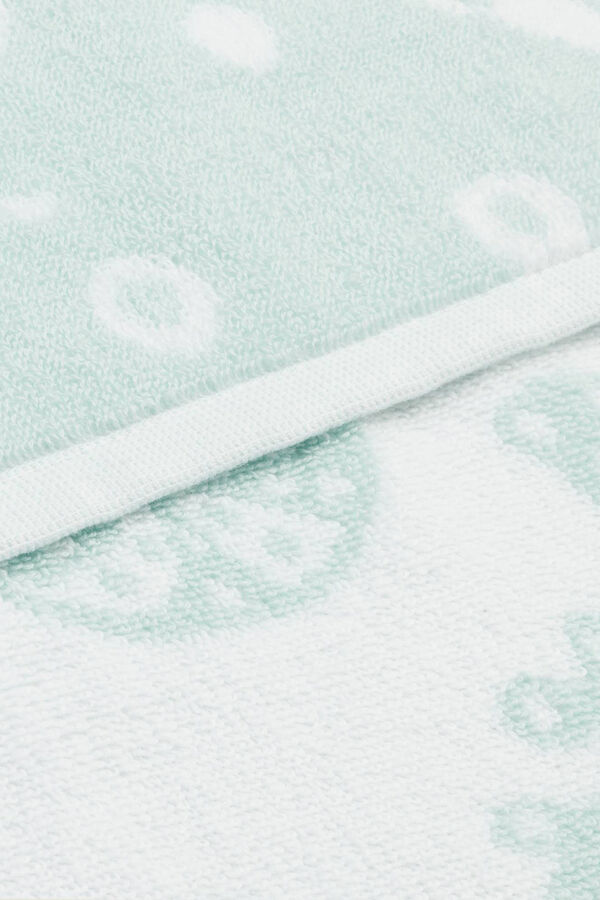 Textura Toalla poncho mundo marino turquesa