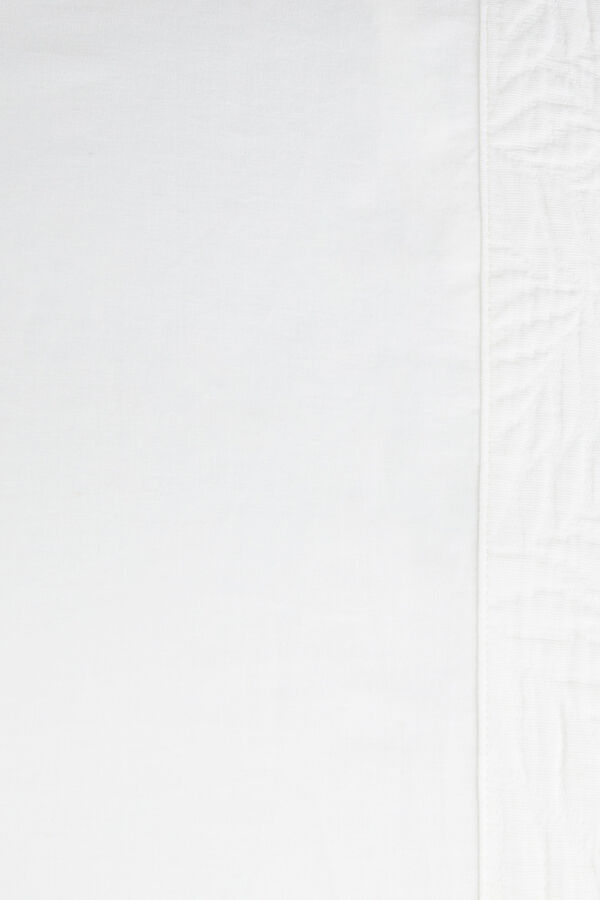 Textura Funda almohada algod&oacute;n Jacquard blanco