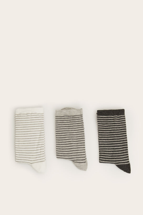 Women'secret Pacote de 3 meias altas com paisagem de neve estampado