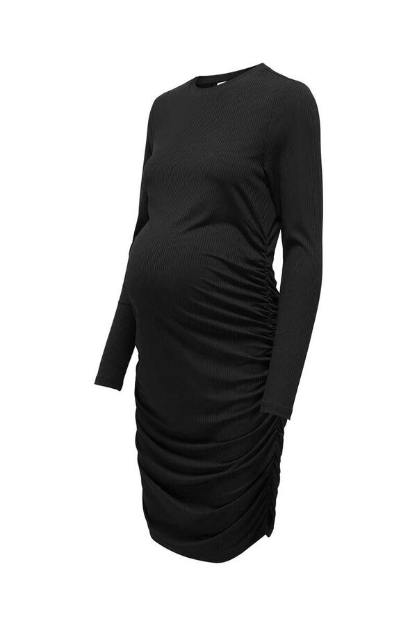 Womensecret Vestido midi maternity franzido preto