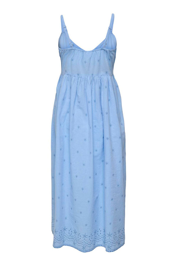 Only Maternity Vestido midi maternity azul