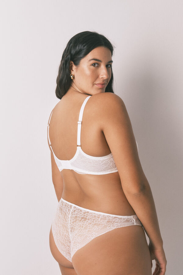 Women'secret BEAUTIFUL enchimento cl&aacute;ssico branco com soutien branco