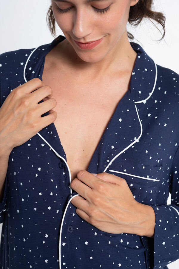 Ohma! Pack pijama formal con print estrellas estampado