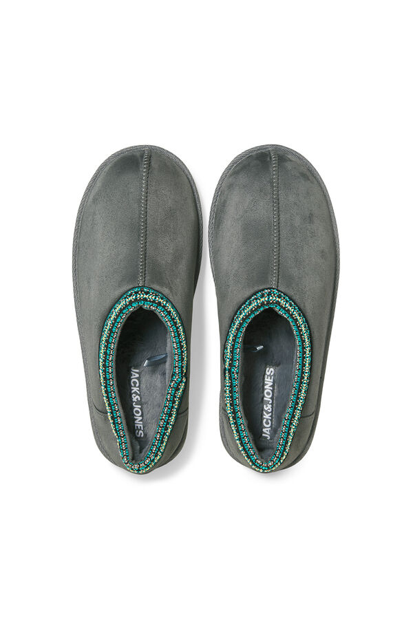 Jack & Jones Zapatillas de estar por casa borreguito gris