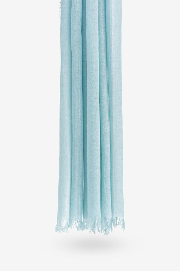 Vilanova Pa&ntilde;uelo Rectangular Efecto Lino azul