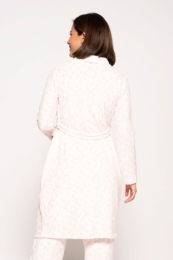 Womensecret Robe de velour estampado flores maternity branco