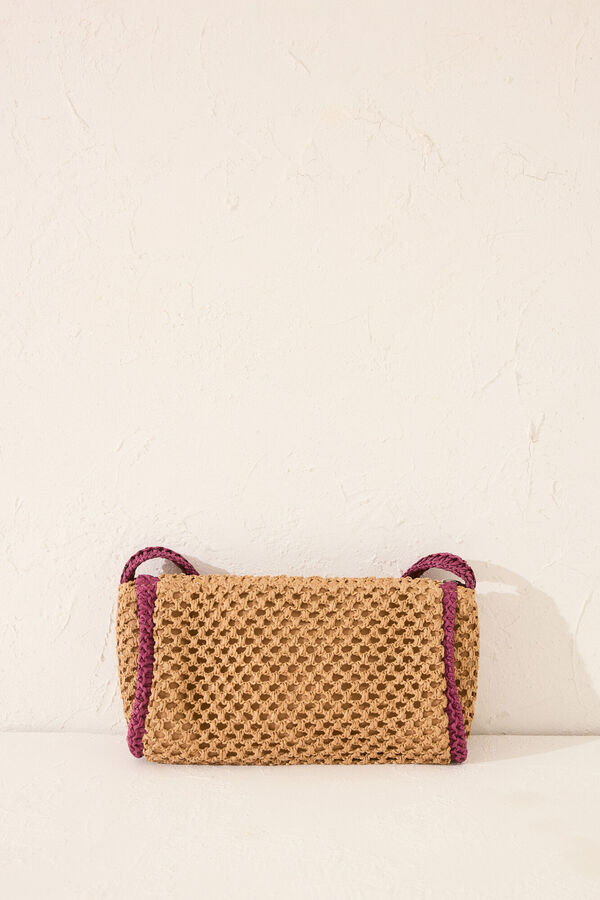 Women'secret Grande n&eacute;cessaire em r&aacute;fia NATURAL vermelho