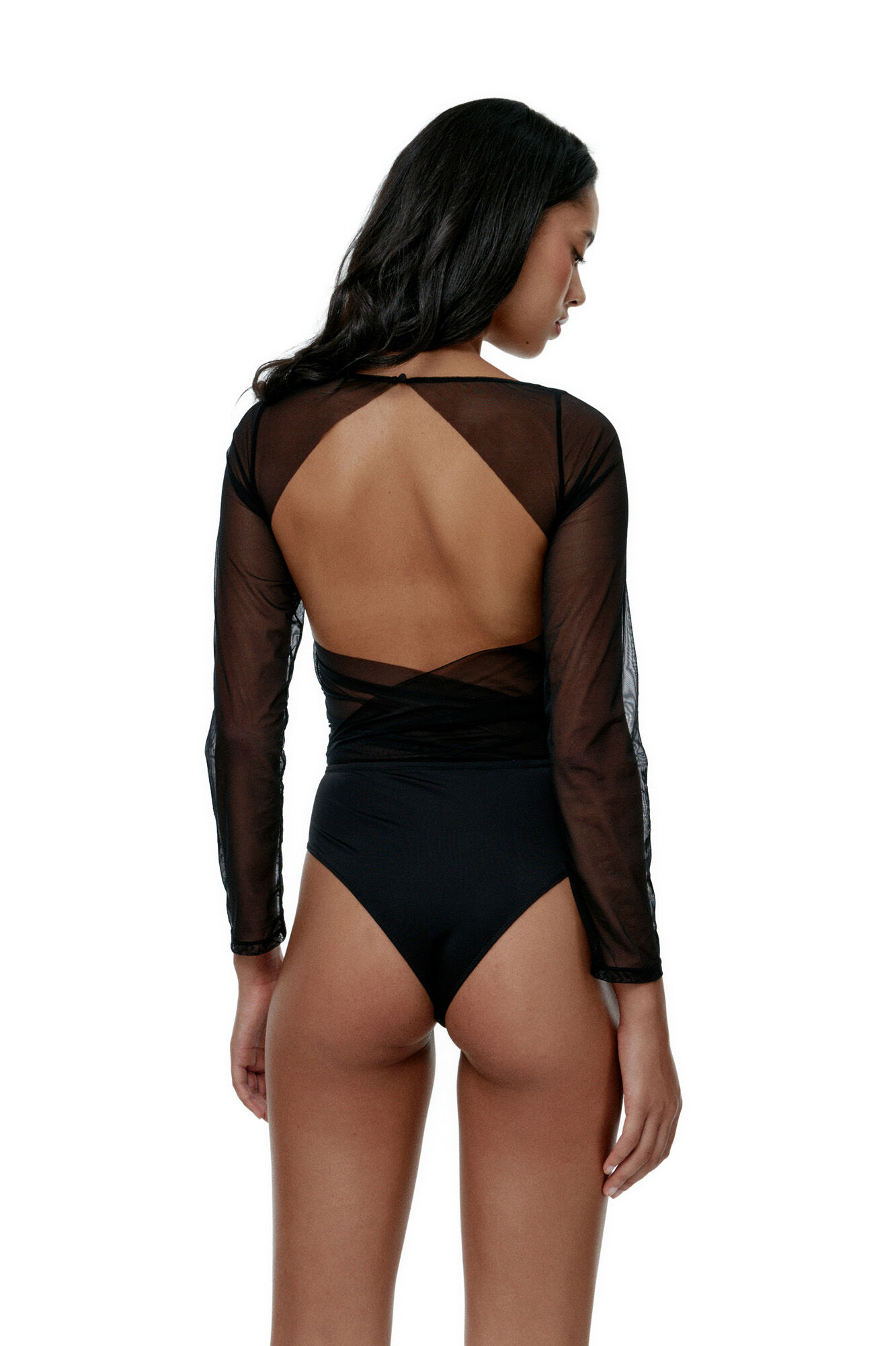 Black Limba Body Long sleeve Diana - Black