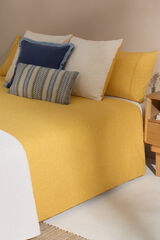Textura Funda n&oacute;rdica topos algod&oacute;n percal. Cama 105-110cm. amarillo