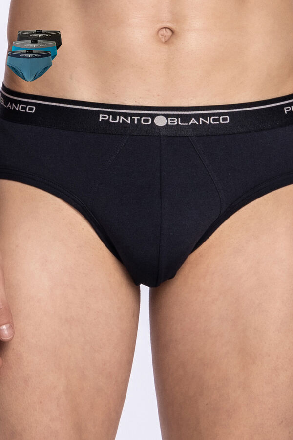 Punto Blanco Pack de 3 cuecas de algod&atilde;o estampado