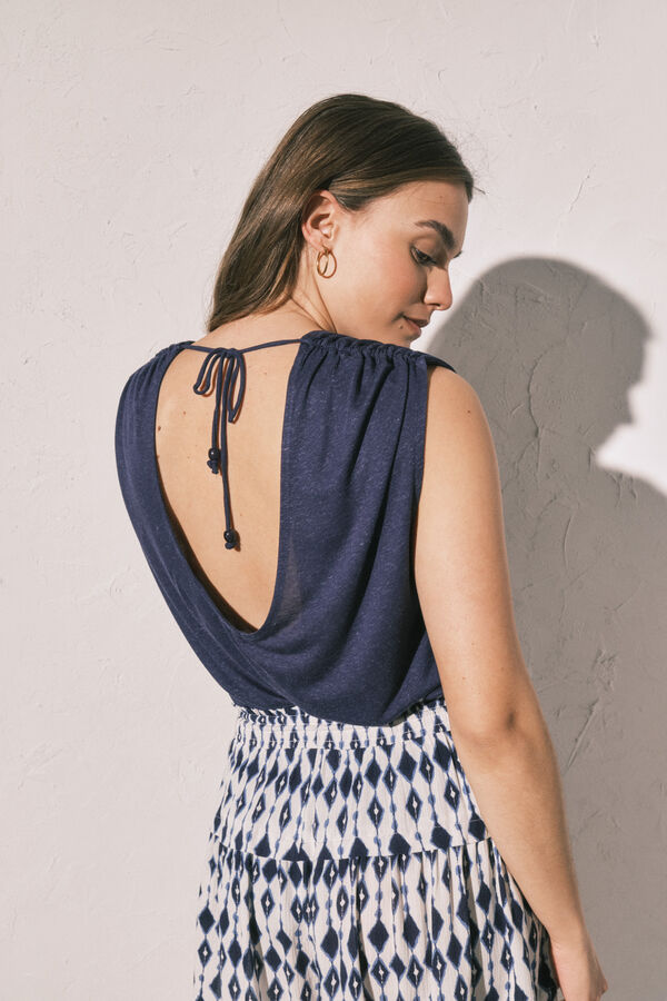 Women'secret Camiseta sin mangas azul azul
