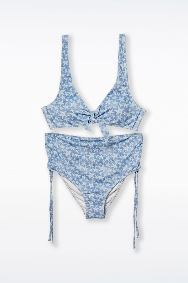 Ohma! Bikini premamá con estampado de lurex estampado