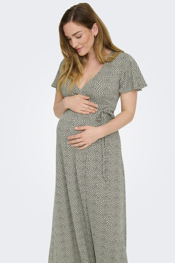 Womensecret Vestido largo maternity doble función gris