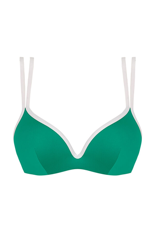 Womensecret Top bikini super push up verde verde