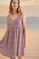 Women'secret Vestido corto tirantes flores estampado