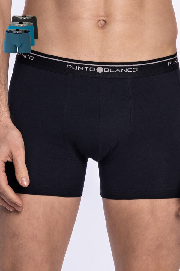 Punto Blanco Pack de 3 boxers algod&oacute;n estampado