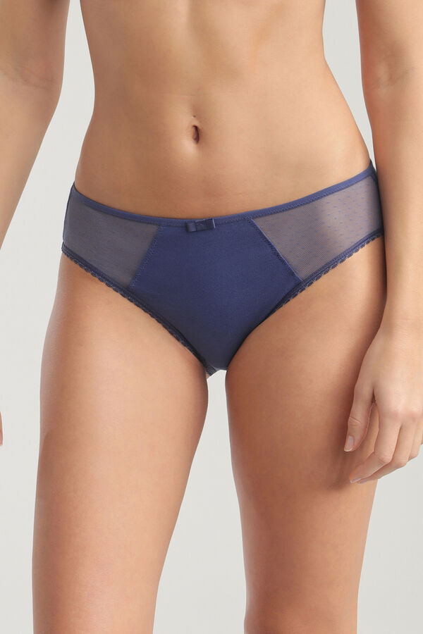 DIM Cueca cl&aacute;ssica Generous de algod&atilde;o org&acirc;nico  azul