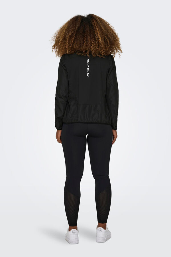 Only Play Casaco refletor respir&aacute;vel preto