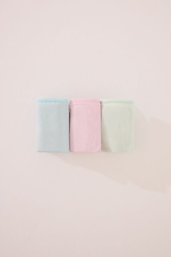 Women'secret Pack 3 tangas algod&oacute;n logo blanco