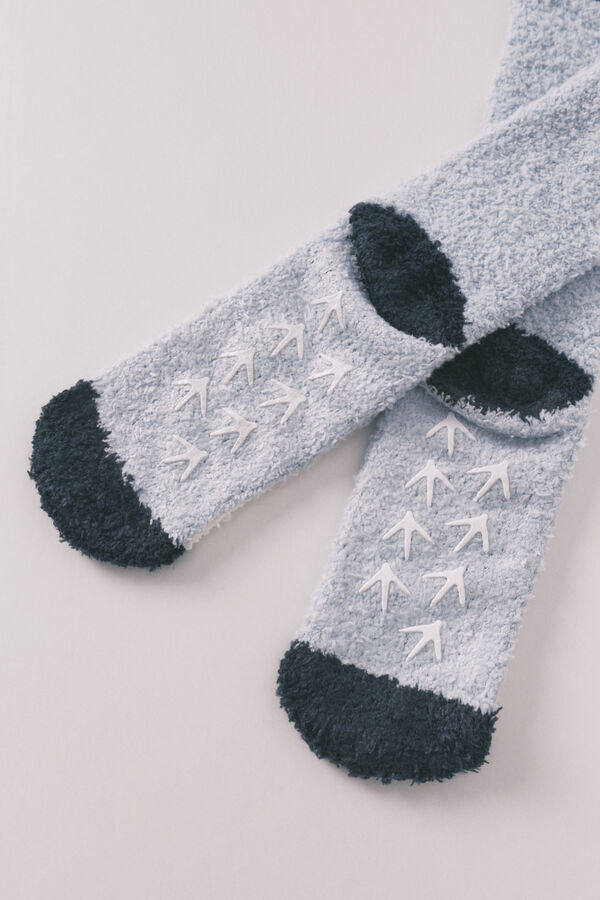 Women'secret Meias compridas m&eacute;dias azuis azul