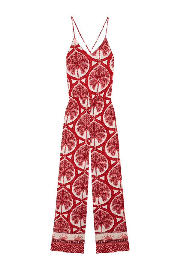 Women'secret Mono largo estampado tropical estampado