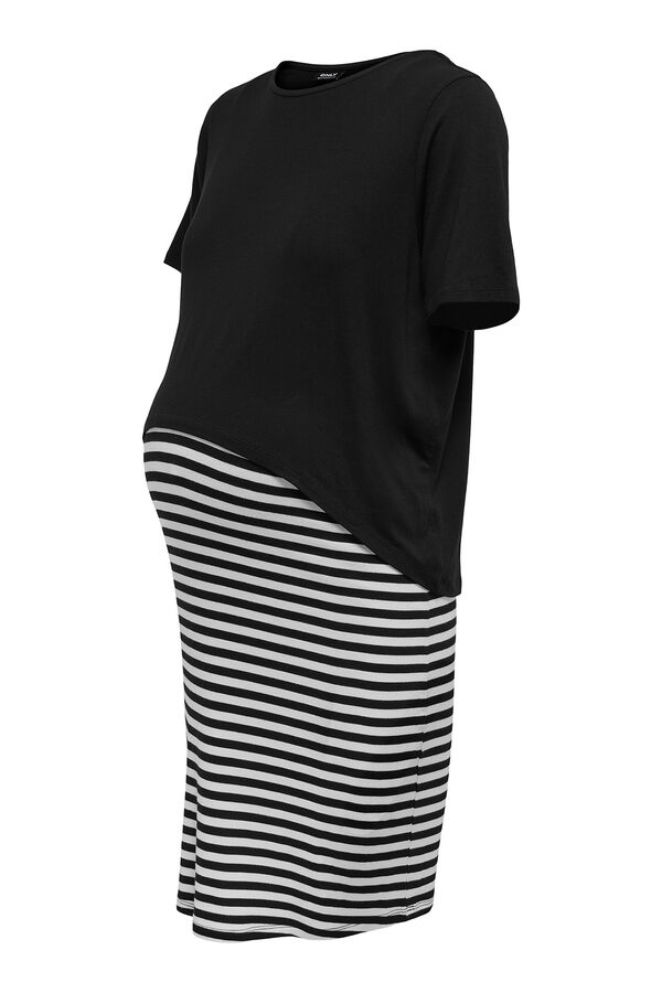Only Maternity Vestido maternity y lactancia negro