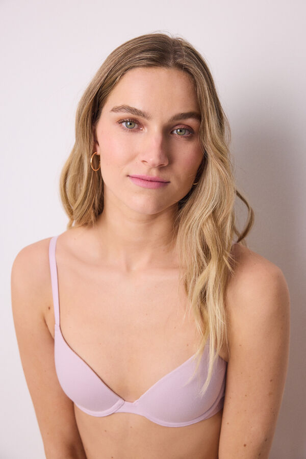 Women'secret BEAUTIFUL suti&atilde; cl&aacute;ssico de algod&atilde;o rosa rosa