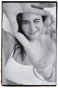 HI&BYE Soutien top algodão marfim