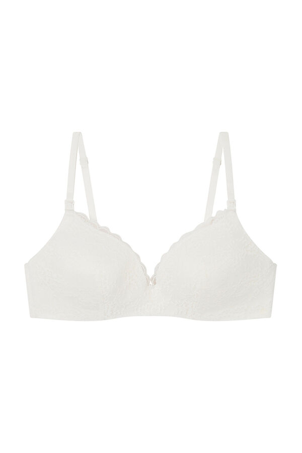 Women'secret Sujetador lactancia 'maternity' triangular encaje blanco marfil