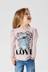 Name it Camiseta Stitch de ni&ntilde;a  rosa