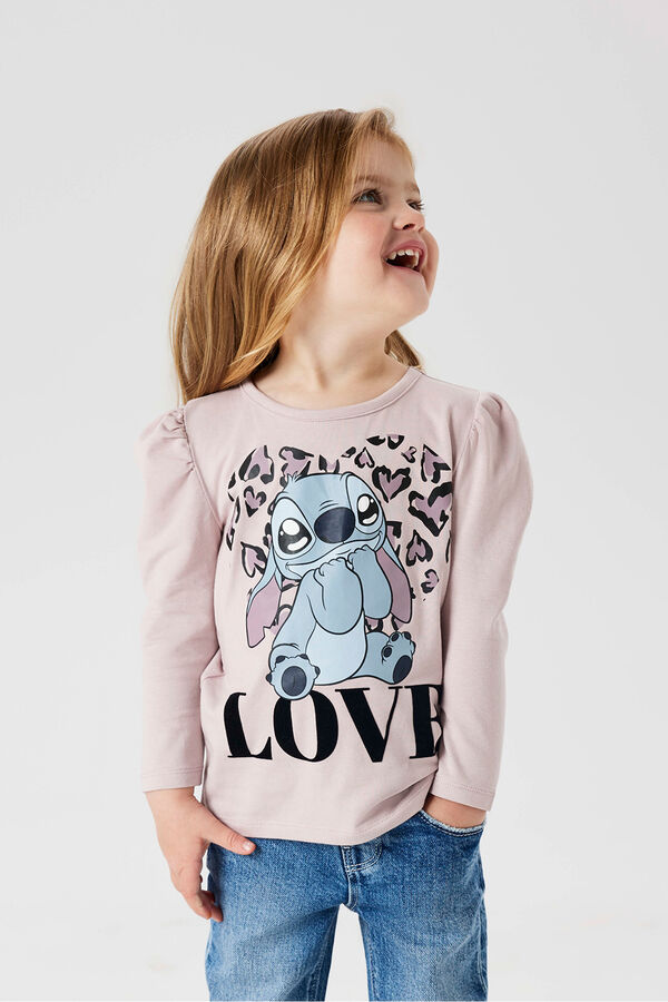 Name it Camiseta Stitch de ni&ntilde;a  rosa