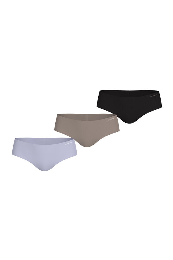 Calvin Klein Pack 3 bragas hipster sin costuras morado/lila