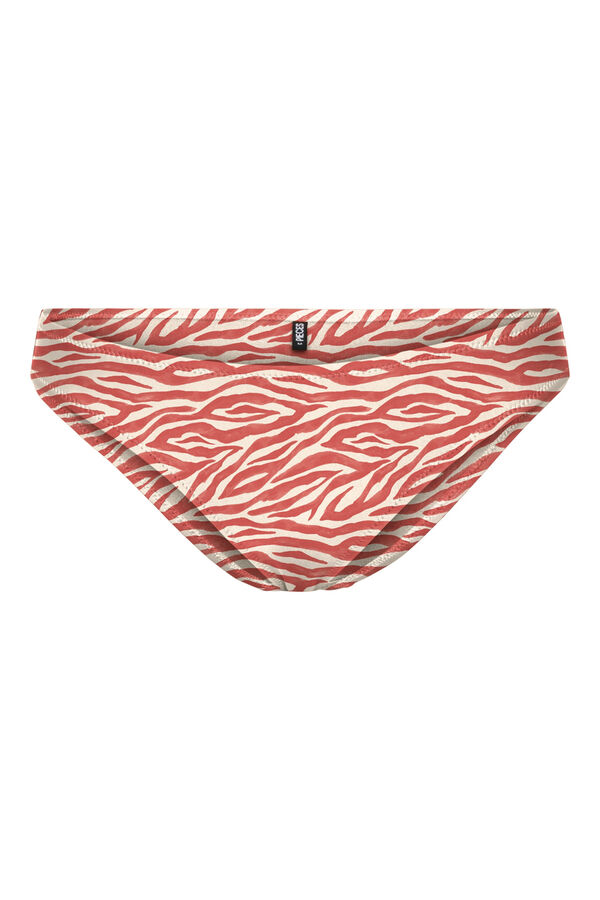 Pieces Cuequinha de biquíni em print. vermelho