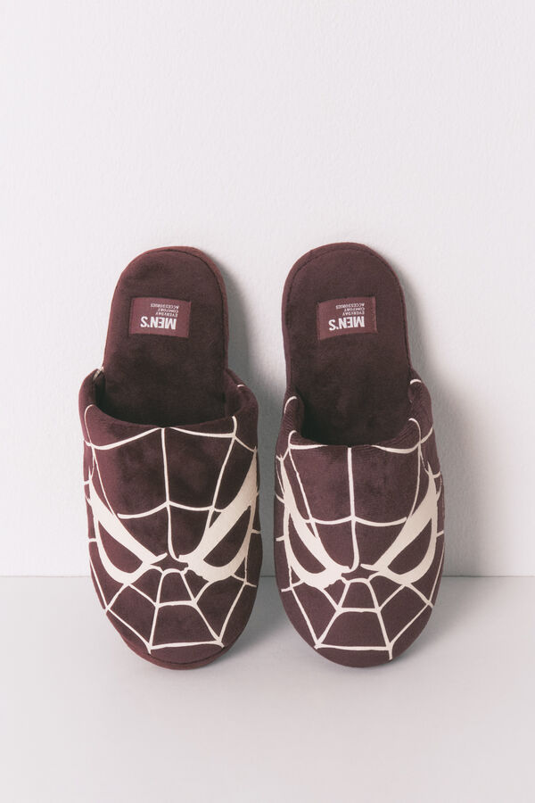 Women'secret Chinelos de quarto masculinos do Homem-Aranha vermelho