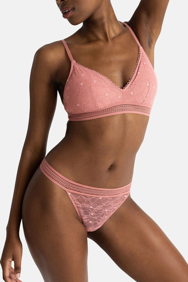 Dorina Sujetador bralette con relleno ligero rosa