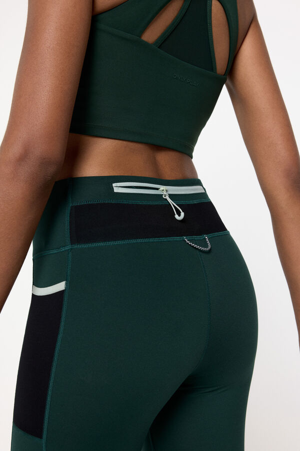 Only Play Leggins cintura alta turquesa