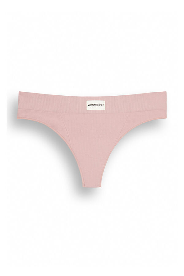 Women'secret Tanga canal&eacute; rosa seamless rosa