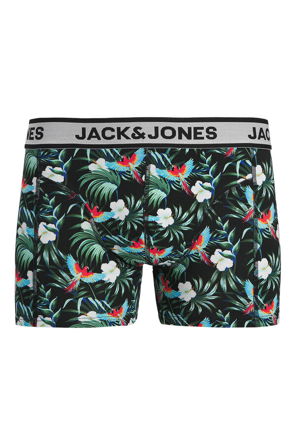 Jack & Jones Pack 3 B&oacute;xer combinado extampado negro