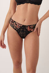 Promise Braga brasile&ntilde;a mesh floral negro