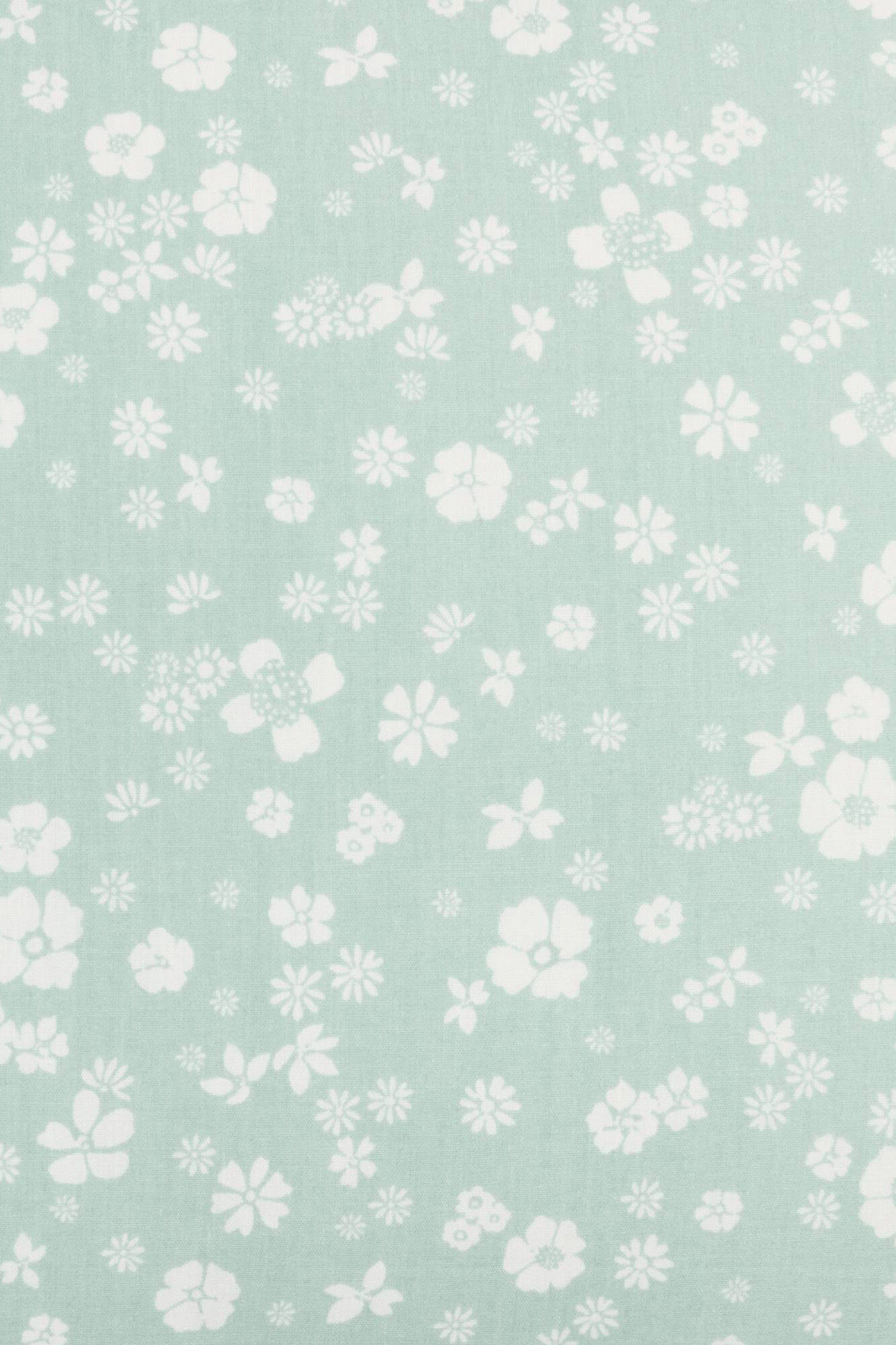 Textura Funda almohada algod&oacute;n sat&eacute;n flores