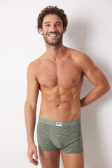 Women'secret Pack 2 calzoncillos b&oacute;xer algod&oacute;n rayas ski verde