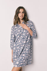 Women'secret Camisola larga viscosa estampado flores rosa estampado