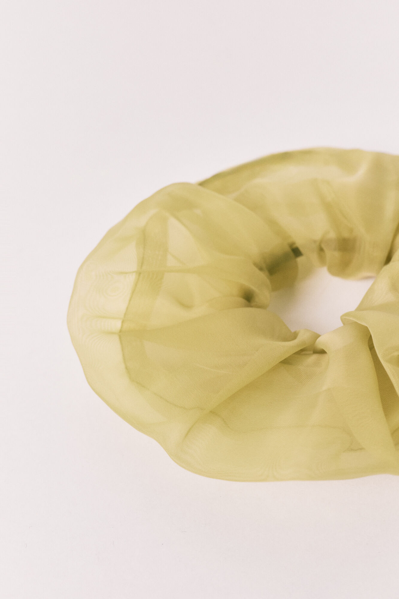 Women'secret El&aacute;stico de cabelo em organza transparente verde