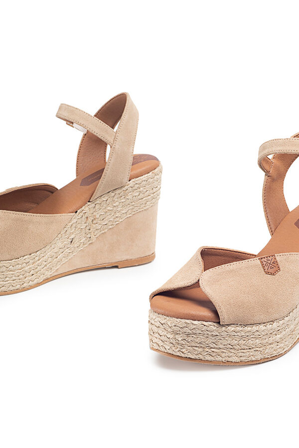 Popa Sand&aacute;lias de cunha altas de croute Benisa camel