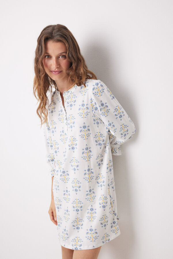 Women'secret Camis&oacute;n corto 100% algod&oacute;n allover flores estampado