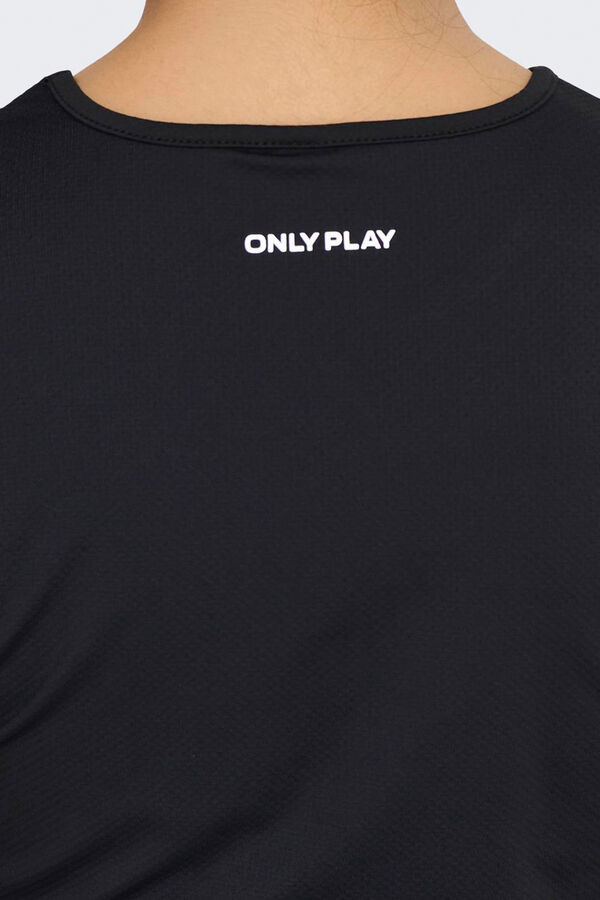 Only Play Camiseta de manga corta ligera negro