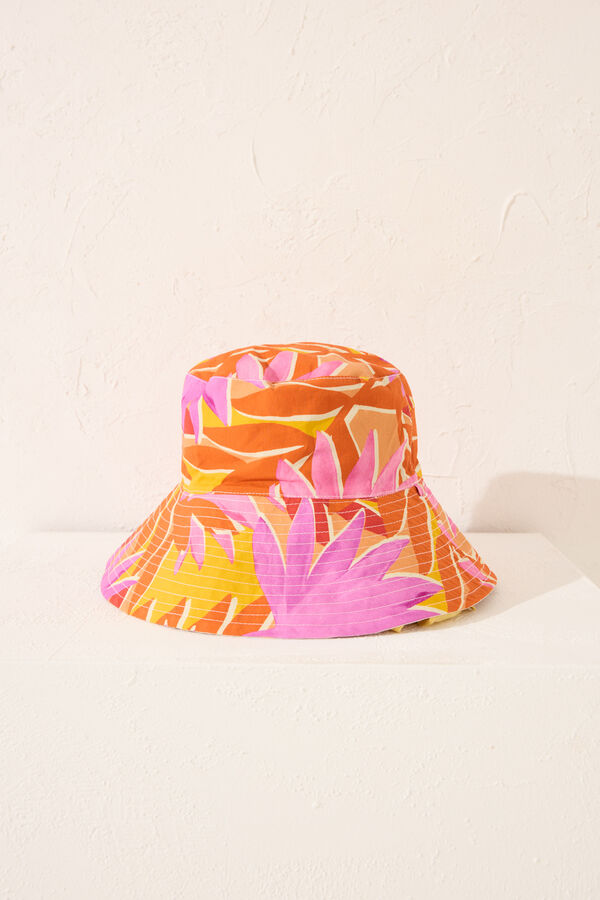 Women'secret Sombrero reversible algod&oacute;n estampado estampado