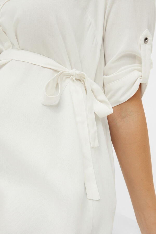 Mamalicious Vestido corto maternity y lactancia blanco