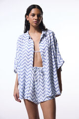 Penti Camisa oversized rayas estampado