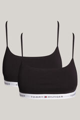 Tommy Hilfiger Pacote bralette preto